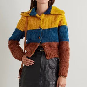 Re/Done 70s striped wool-blend cardigan